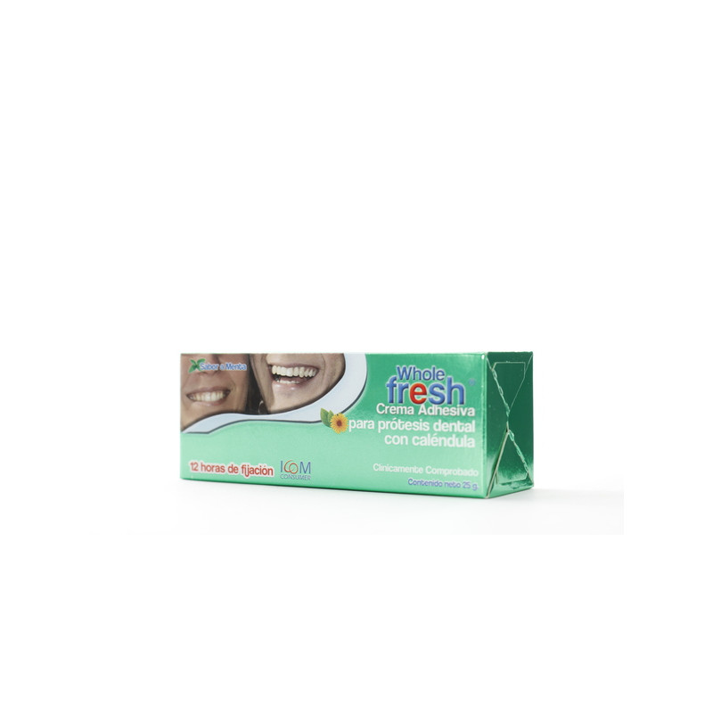 CREMA ADHESIVA WHOLE FRESH MENTA 25 G