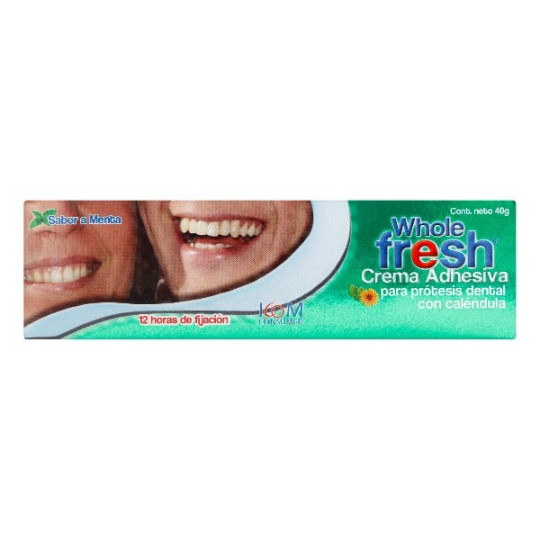 CREMA ADHESIVA WHOLE FRESH MENTA 40G