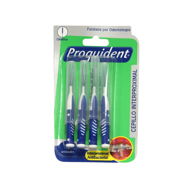 PROQUIDENT CEPILLO INTERPROX CON MANGO 4 UNIDADES