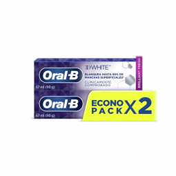 ORAL B CREMA 3D WHITE 67 ML 2 UNIDADES