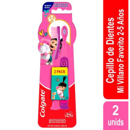 COLGATE CEPILLO MINIONS 2+ EXTRA SUAVE 2 UNIDADES