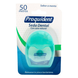 PROQUIDENT SEDA DENTAL CON CERA MENTA 50 MT