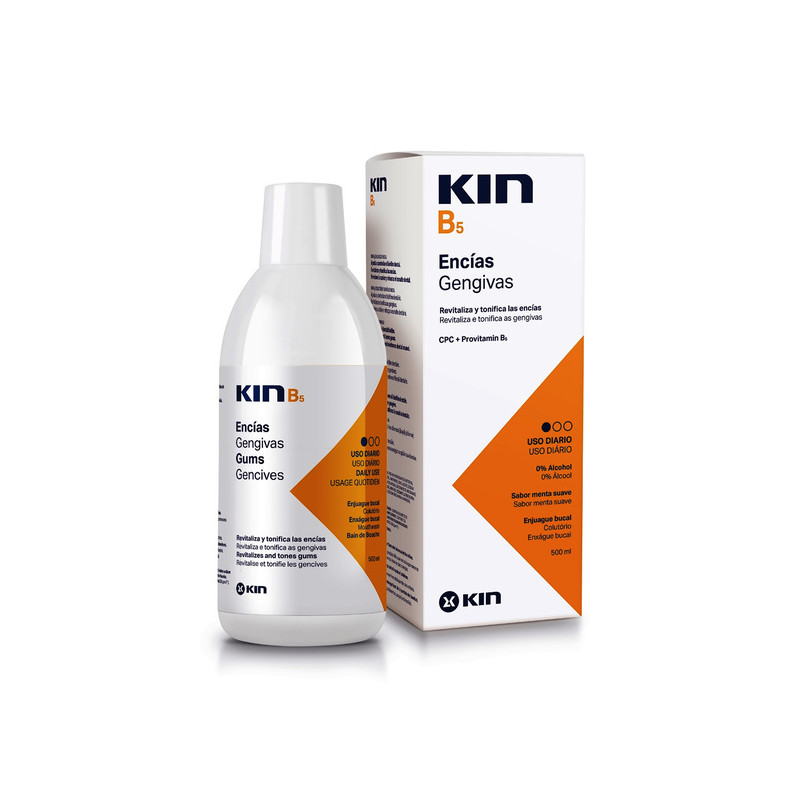 KIN ENJUAGUE BUCAL B5 MENTA 500 ML