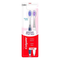 COLGATE CEPILLO ENCIAS THERAPY SUAVE 2 UNIDADES
