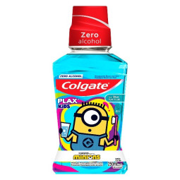 COLGATE PLAX ENJUAGUE BUCAL KIDS MINIONS AZUL 250 ML