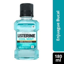 LISTERINE COOL MINT ZERO SIN ALCOHOL 180ML