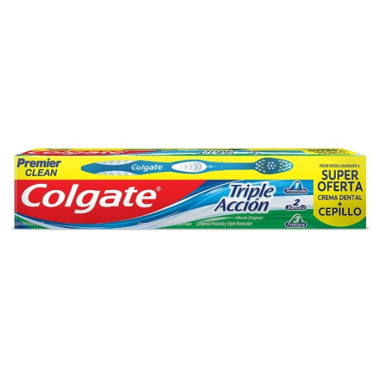 COLGATE CREMA TRIPLE ACCION 50ML   CEPILLO