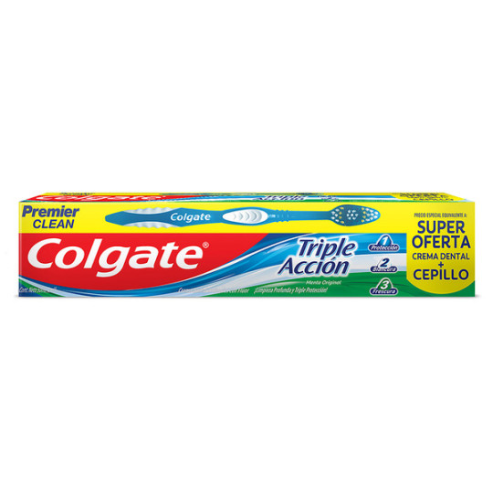 COLGATE CREMA TRIPLE ACCION 50ML   CEPILLO