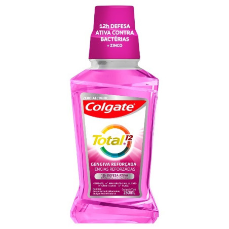 COLGATE ENJUAGUE BUCAL TOTAL 12 ENCIAS REFORZADAS 250 ML