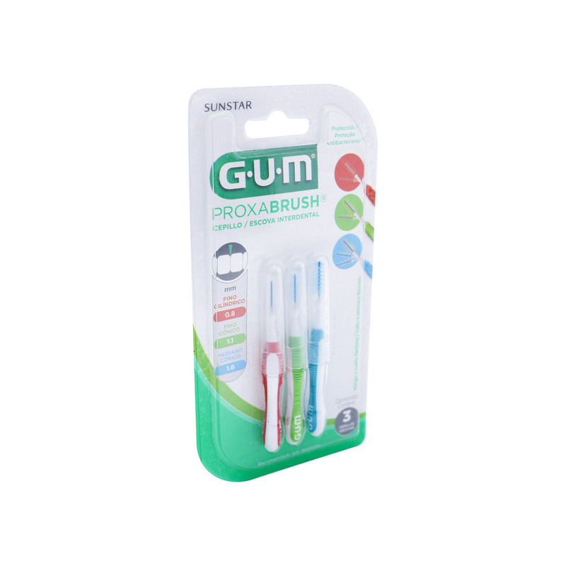 GUM CEPILLO INTERDENTAL PROXABRUSH 3 UNIDADES