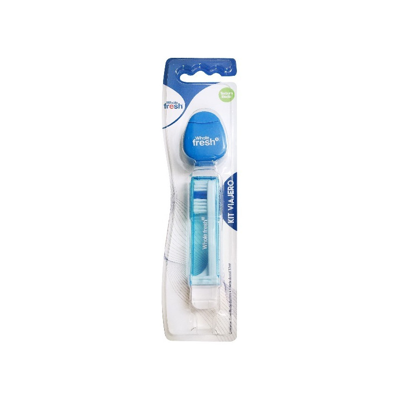 KIT VIAJERO WHOLE FRESH CEPILLO + SEDA DENTAL