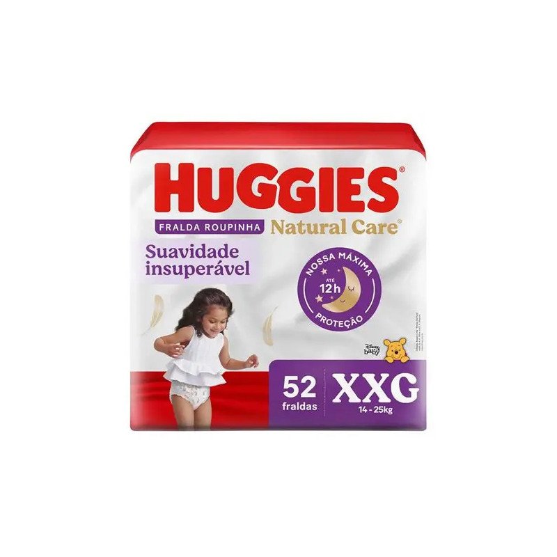 HUGGIES NATURAL CARE PANTS ETAPA 4 52 UNIDADES
