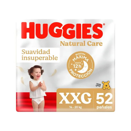 HUGGIES NATURAL CARE ETAPA 5 52 UNIDADES