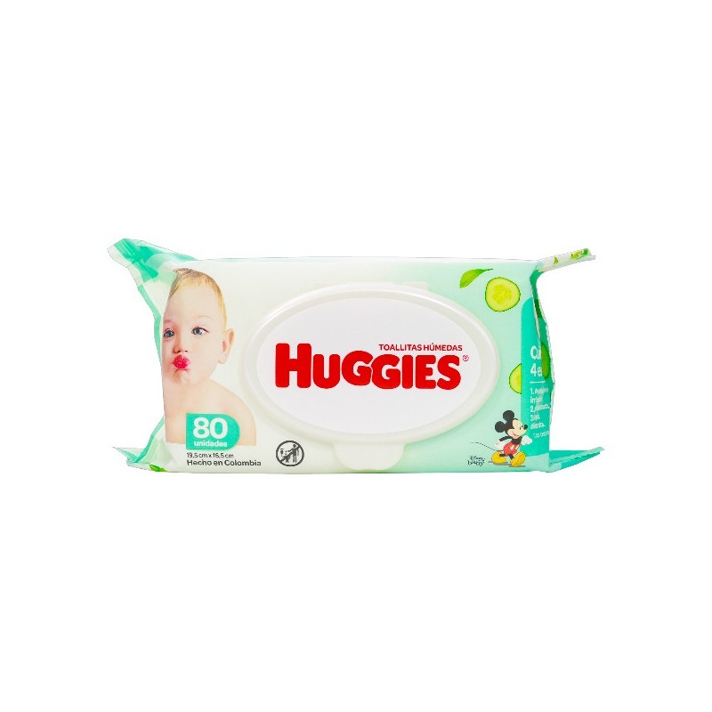HUGGIES TOALLITAS HUMEDAS 80 UNIDADES