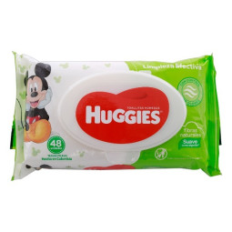 HUGGIES TOALLITAS LIMPIEZA EFECTIVA 48 UNIDADES