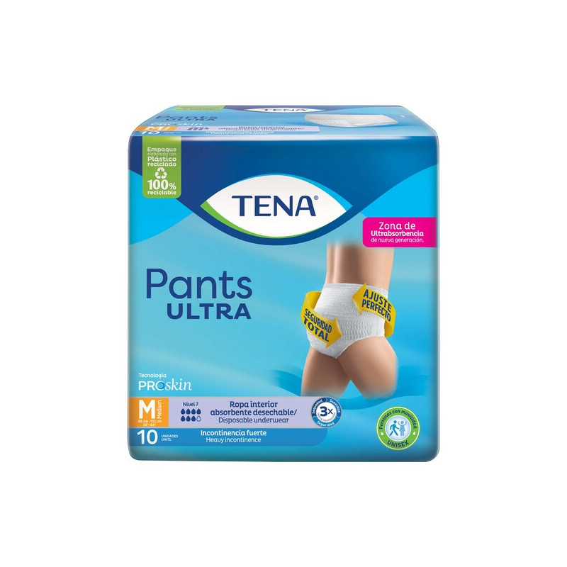 TENA PANTS ULTRA M 10 UNIDADES