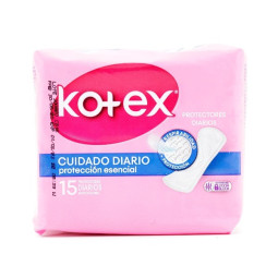 KOTEX PROTECTORES CUIDADO DIARIO 15 UNIDADES