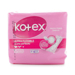 KOTEX PROTECTORES ULTRA FLEXIBLE 15 UNIDADES
