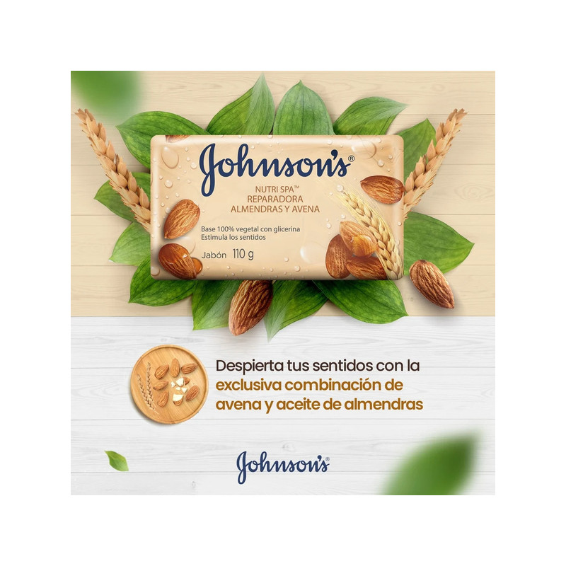 JABON JOHNSONS AVENA Y ALMENDRAS ADULTOS 110 G