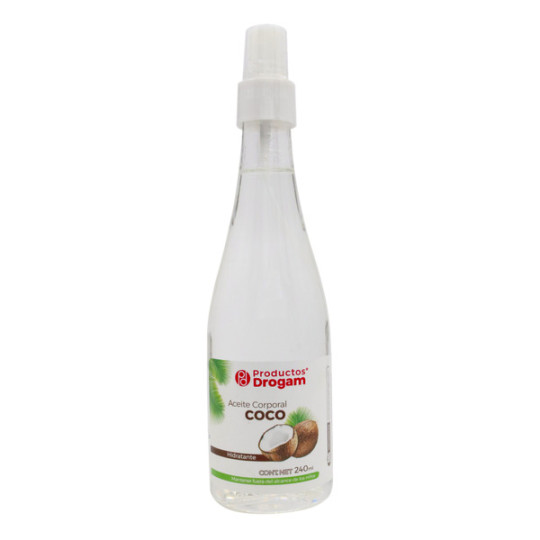 ACEITE CORPORAL DE COCO SPRAY  240 ML DROGAM