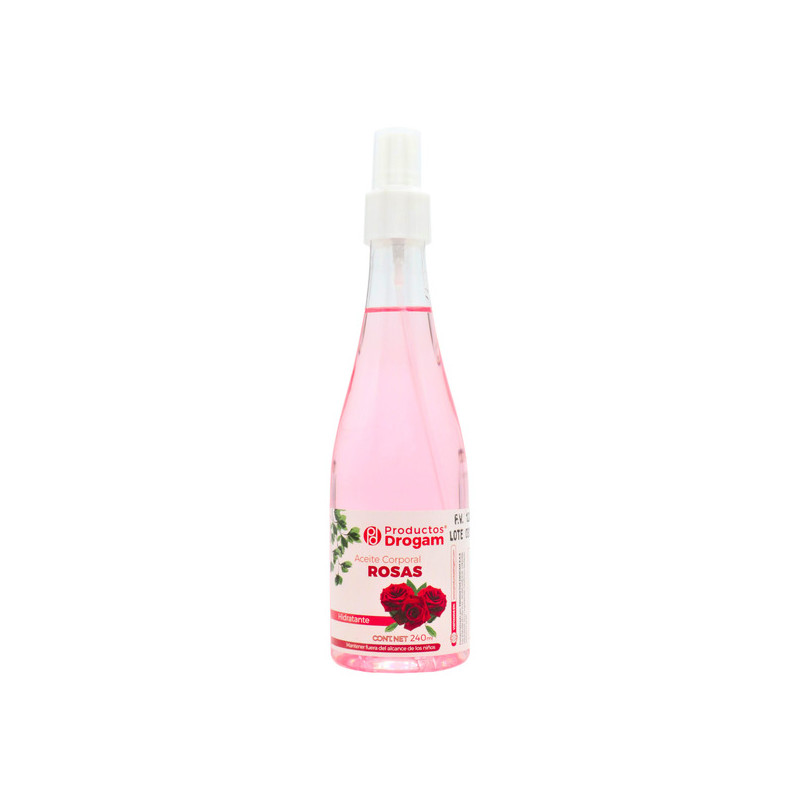 ACEITE CORPORAL DE ROSAS 240 ML DROGAM