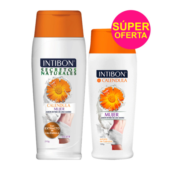 INTIBON JABON MUJER CALENDULA 210G + 120G