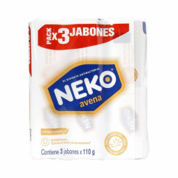 NEKO JABON AVENA 3 UNIDADES