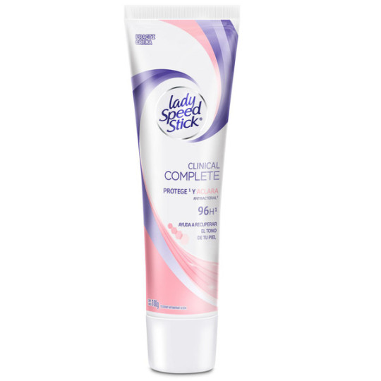 LADY SPEED STICK DESODORANTE CREMA CLINICALCOMPETE PROTEGE Y ACLARA PRACTITUBO 100 G