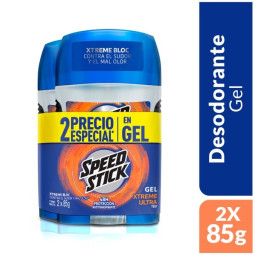 SPEED STICK DESODORANTE GEL XTREME ULTRA 85 G 2 UNIDADES