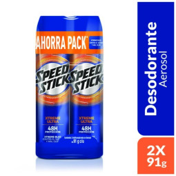 SPEED STICK DESODORANTE SPRAY 24/7 XTREME ULTRA 91 G 2 UNIDADES