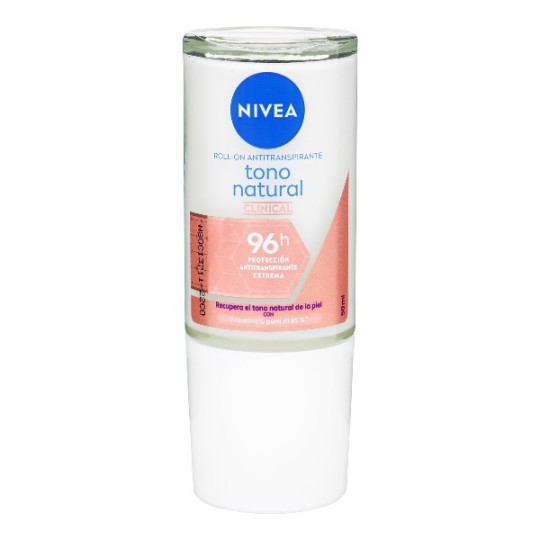 NIVEA DESODORANTE ROLLON CLINICAL TONO NATURAL 50 ML