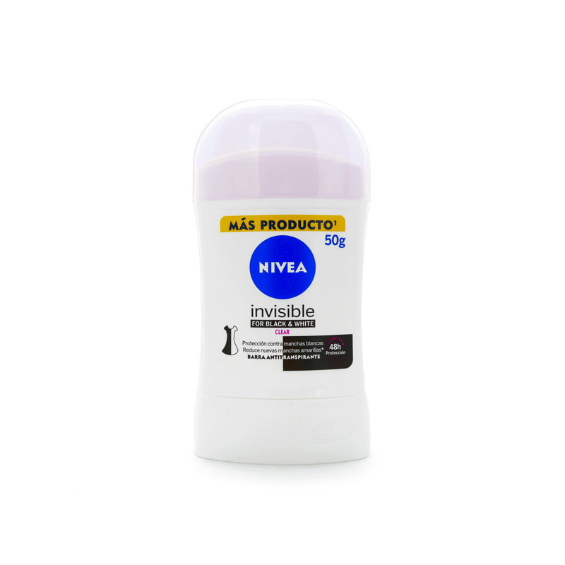 NIVEA DESODORANTE BARRA INVISIBLE WOMEN BLACK&WHITE 50 G