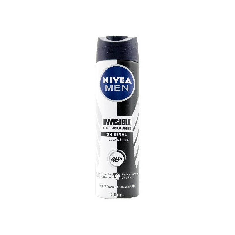 NIVEA DESODORANTE SPRAY MEN BLACK&WHITE ORIGINAL 150 ML