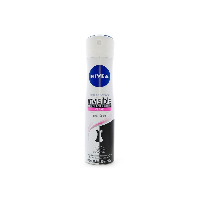 NIVEA DESODORANTE SPRAY WOMEN BLACK&WHITE CLEAR 150 ML