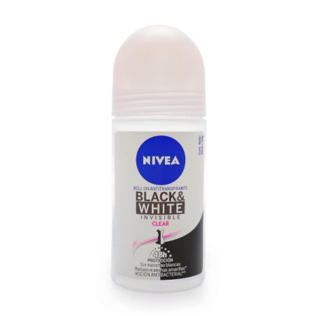 NIVEA DESODORANTE ROLLON MEN INVISIBLE BLACK&WHITE 50 ML