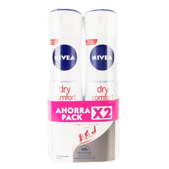 NIVEA DESODORANTE SPRAY DRY CONFIDENCE 2 UNIDADES 150 ML