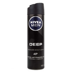 NIVEA DESODORANTE SPRAY MEN DEEP BLACK CARBON 150 ML