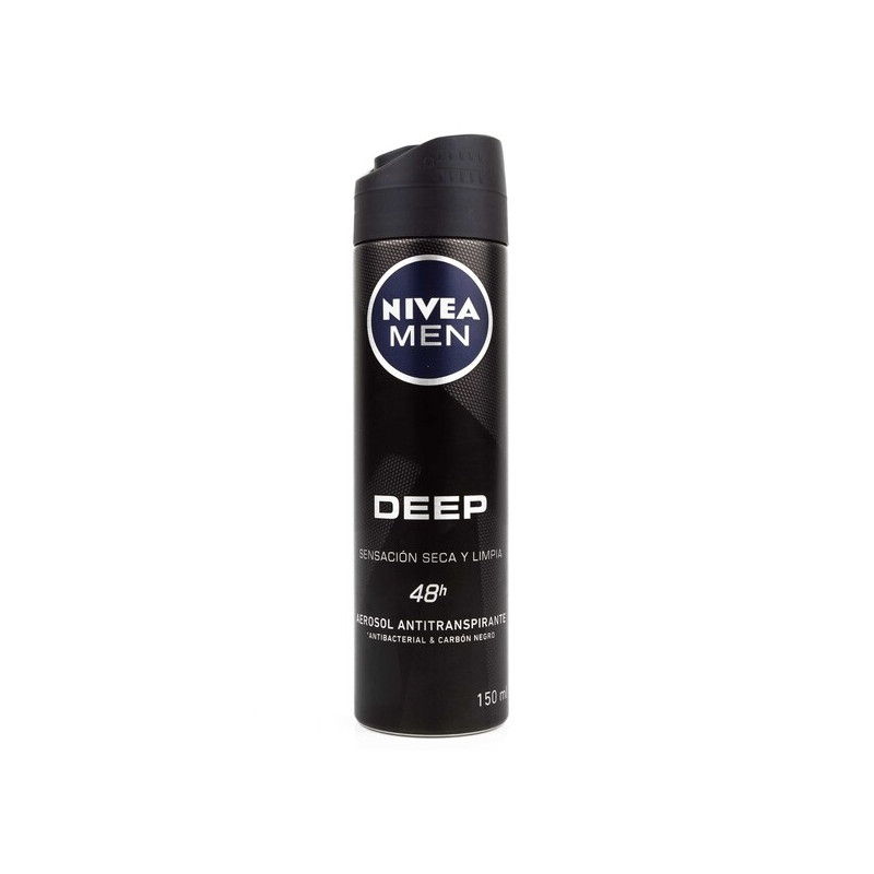 NIVEA DESODORANTE SPRAY MEN DEEP BLACK CARBON 150 ML