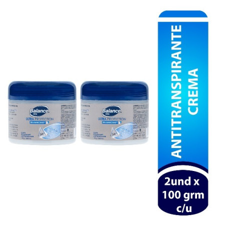 BALANCE MEN DESODORANTE CREMA ULTRA/PROTECTION 100 G X 2 UNIDADES