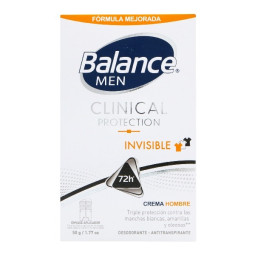 BALANCE MEN DESODORANTE CREMA CLINICAL INVISIBLE 50 G