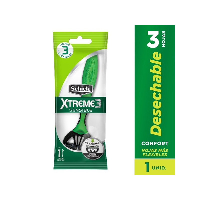 MAQUINA DE AFEITAR SCHICK XTREME 3 SENSIBLE