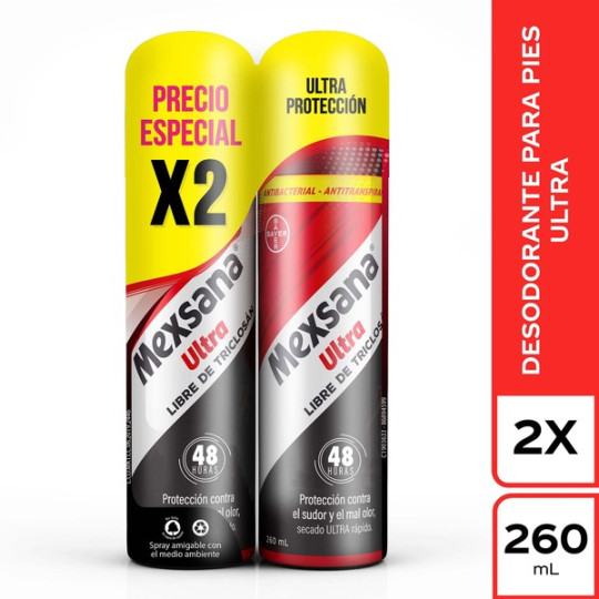 MEXSANA SPRAY ULTRA 260 ML 2 UNIDADES