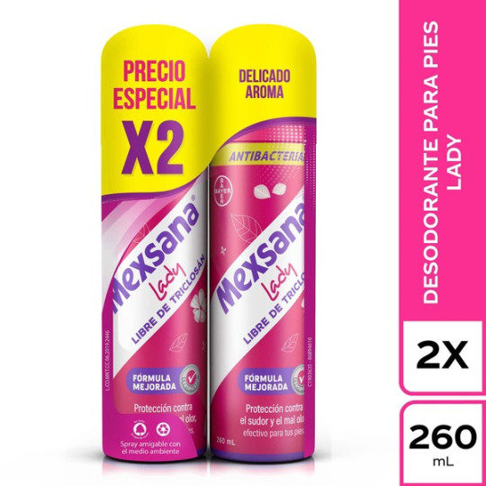 MEXSANA LADY SPRAY 260 ML 2 UNIDADES