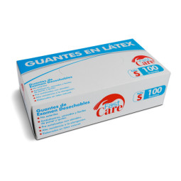 GUANTE EXAMEN EN LATEX TALLA S 100 UNIDADES ICOM