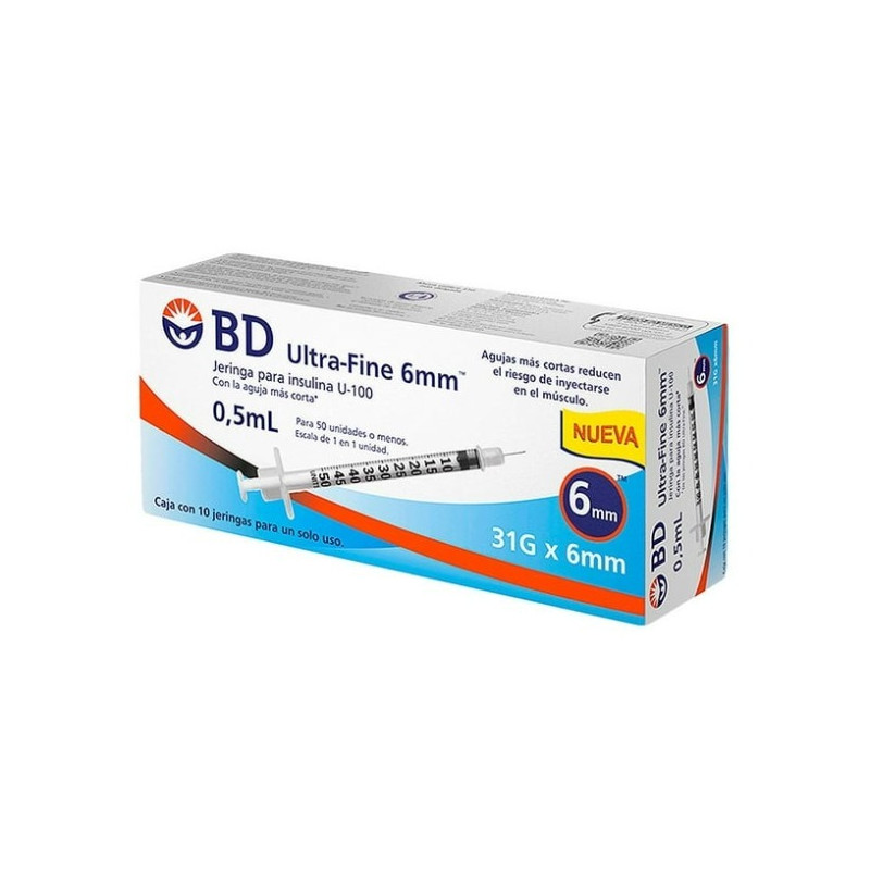 JERINGA INSULINA 0.5ML 1 UNIDAD BDK