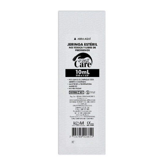 JERINGA 10 ML ICOMFARMA