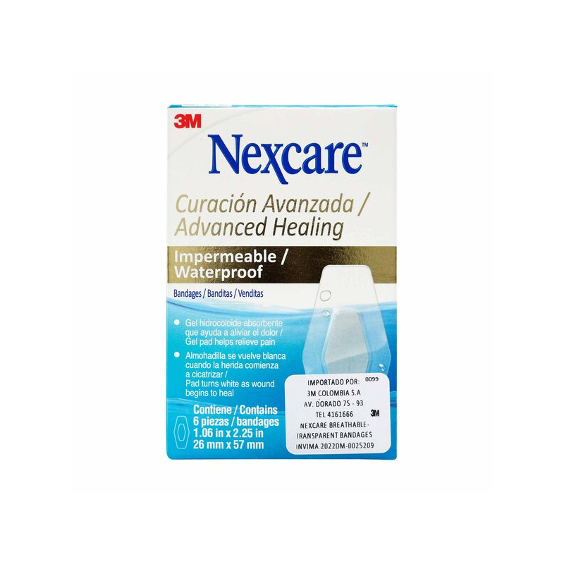 CURAS CURACION AVANZADA 6 UNIDADES NEXCARE