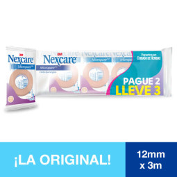 MICROPORE PIEL 1/2X3 BOLSA NEXCARE