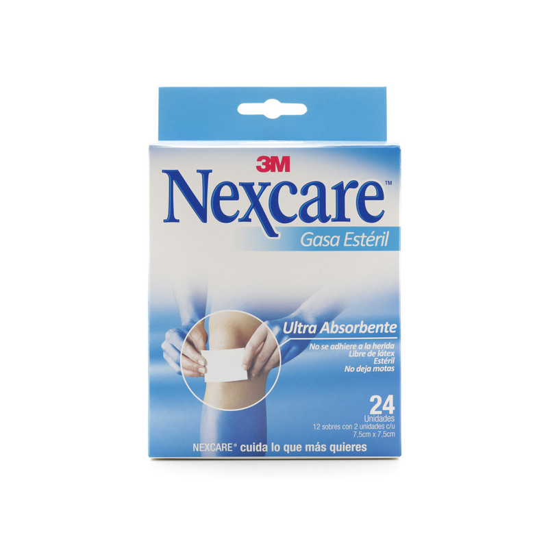 GASA ESTERIL 12X2 24 UNIDADES NEXCARE