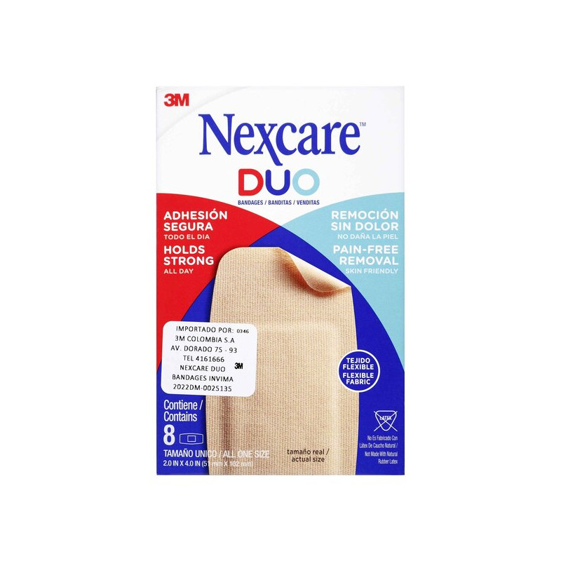 CURAS NEXCARE DUO ROD-COD 8 UNIDADES